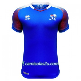 Camisolas de Futebol Islândia Equipamento Principal Copa do Mundo 2018 Manga Curta